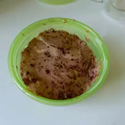 Кекс из рисовой муки в микроволновке