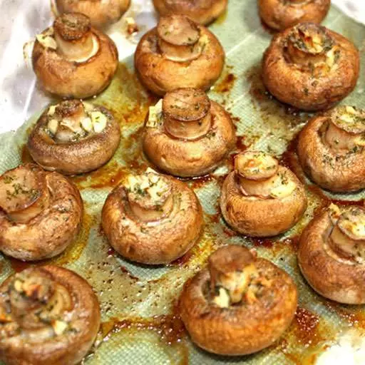 Roasted Garlic Mushrooms