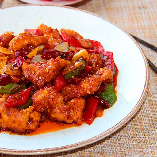 Chinese Chicken with Black Pepper Sauce