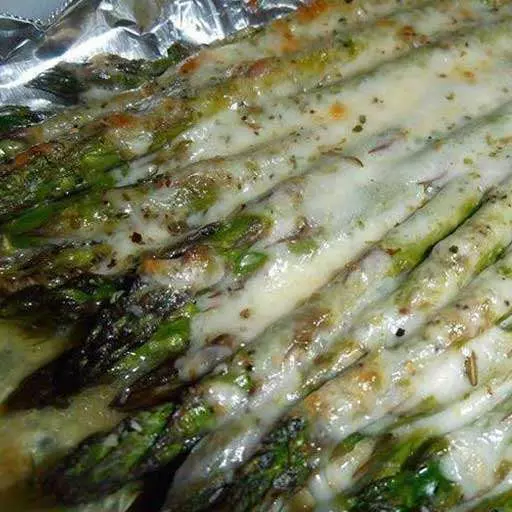 Cheesy Baked Asparagus