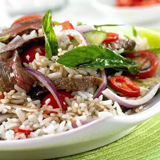 Thai Beef Rice Salad