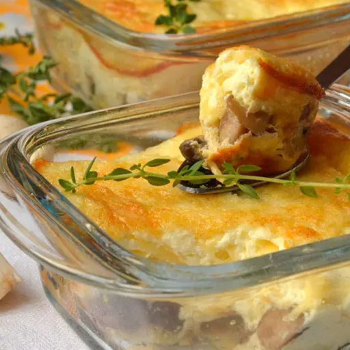 Жульєн з куркою та грибами