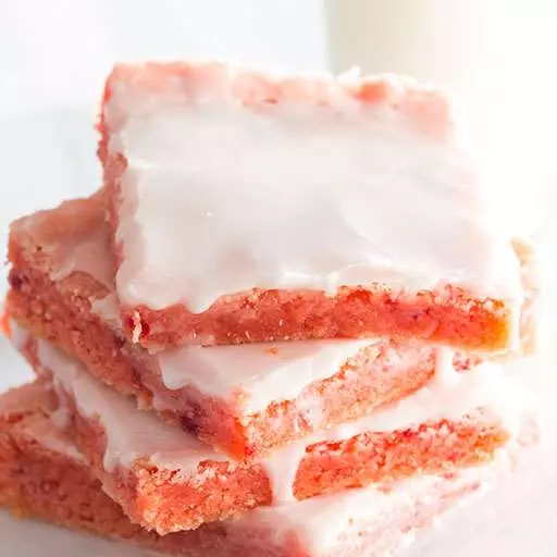 Frosted Strawberry Brownies