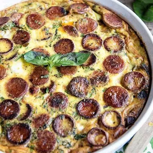 Casserole with Sausage and Hash Browns