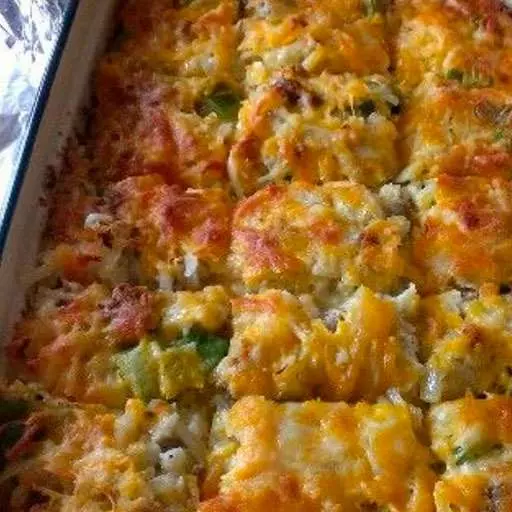 Cheesy Casserole Made Using Betty Crocker