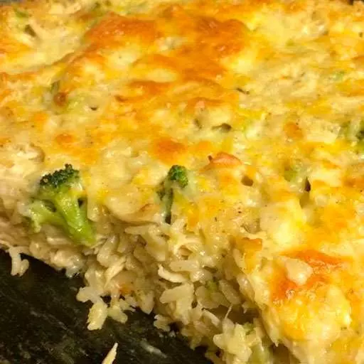 Broccoli, Rice, Cheese, And Chicken Casserole