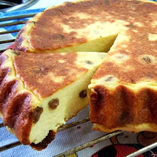Запіканка сирна з родзинками
