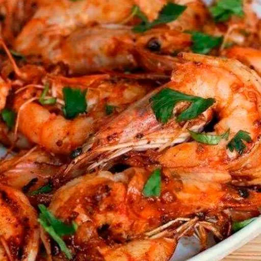 Запеченные креветки