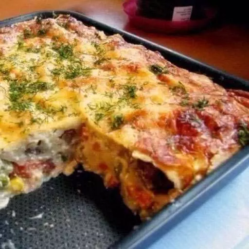 Запіканка з куркою та овочами