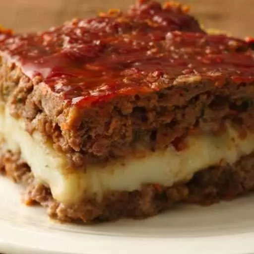 Apple Pie Glazed Stuffed Meatloaf