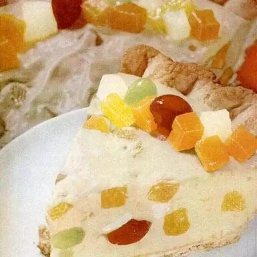 Fruit Cocktail Eggnog Pie