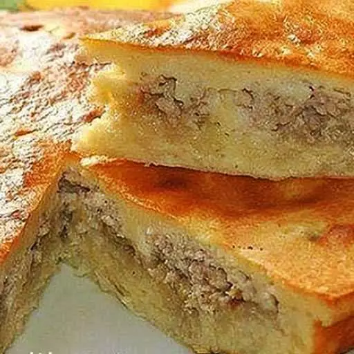 Заливний пиріг з куркою