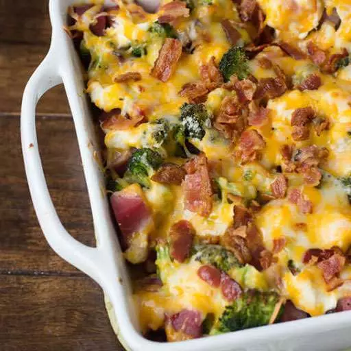 Cheesy Ham and Potato Casserole