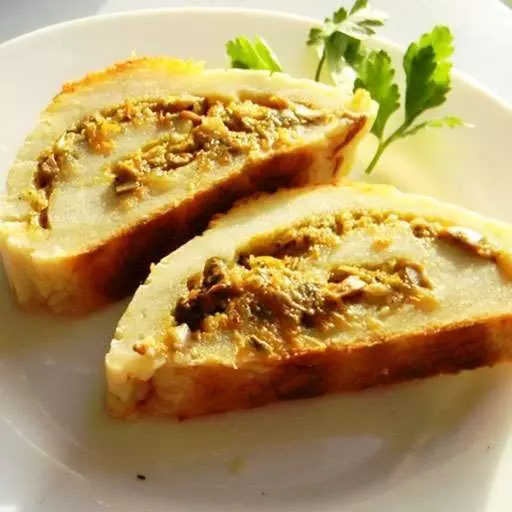 Картопляні рулетики з грибами