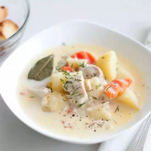 Сырный суп с курицей