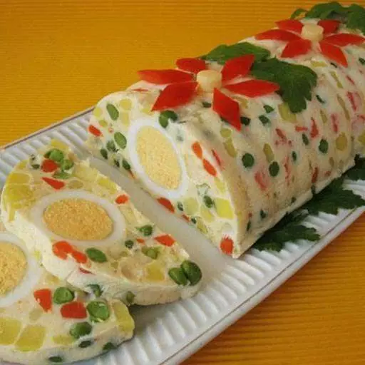 Яскравий салат-желе
