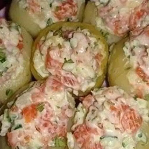 Картопля, фарширований фореллю