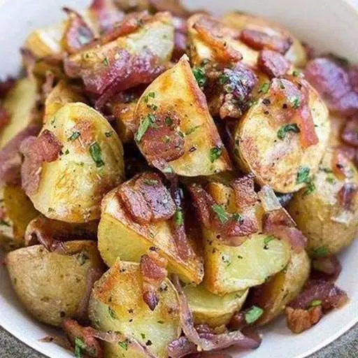 Картофельный салат с беконом