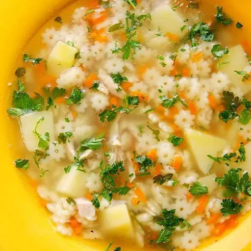 Куриный суп со звёздочками