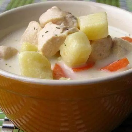 Сырный суп с курицей