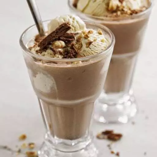 Healthy Nutella Banana Milkshake