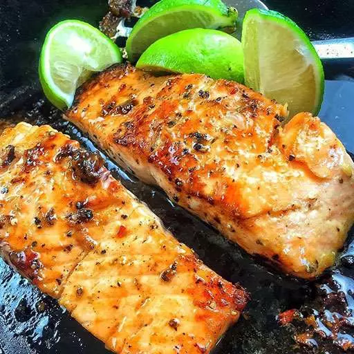 Brown Sugar & Mustard Glazed Salmon