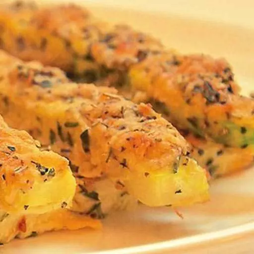 Кабачки в сырной панировке